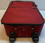 Xindzy Rolling Suitcase Red With Extending Handle Pocket on Outside