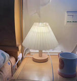 Altgedecor Simple pleated home, study, bedroom, desk lamp, energy-saving small desk lamp