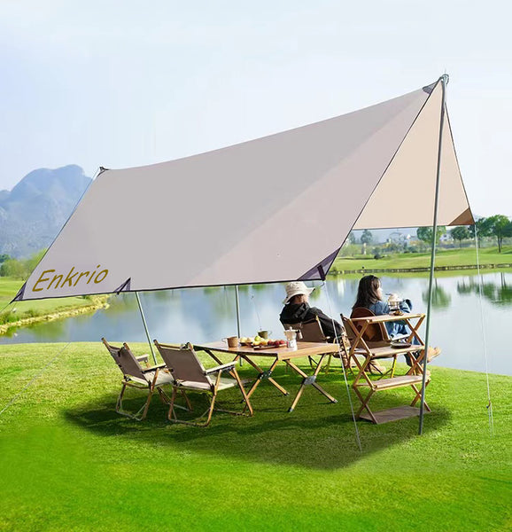 ENKRIO awnings of textile outdoor picnic sunscreen and rainproof pergola camping cooking cloth awning