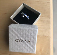 CYWNA New rings female version niche design fashion exquisite heart inlaid rings