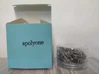 apolyone Paper Clips 500pcs Paper Clips Assorted Sizes Large/Small Paper Clips (500PCS)