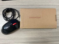 DREEMTEAM Button Wired USB Computer Mouse, Single, Black ﻿