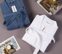 Wallindar Advanced bath towel style bathrobe, all cotton bathrobe, men's and women's one-piece pure cotton towel material