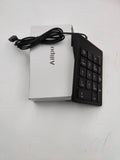 Ailipu USB Numeric Keypad Numpad Portable Slim Mini Number Pad Keyboard for Laptop Desktop Computer PC, ChromBook, Surface Pro Notebook, Tax Number Calculate, Office Travel & Home NK859-18 Key Black