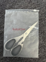 SoKalChw 1/2 inch Embroidery Scissors, Black Handle