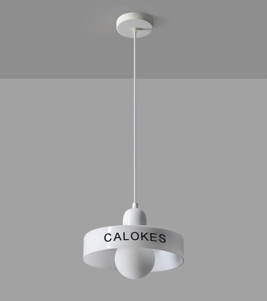 CALOKES Chandeliers Bedroom Bed Pendant Light Room Pendant Light Simple Modern Single Head Bar Small Pendant Light Cream Wind Light Fixture