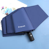 Zaquak Fully automatic umbrella for men and women folding large reinforced thickening sun umbrella sunshade sunscreen and UV protection