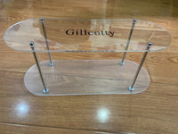 Gilleotty Alec display rack can hold transparent double-layer display racks such as cosmetics, skin care products, handmade products, etc