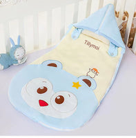 Tillymoi Newborn sleeping bags, pure cotton, newborn babies windproof, infants, swaddling in spring, autumn and winter, can be removed and thickened sleeping bags