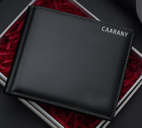 CAARANY Wallets Men's Genuine Leather Short Wallets New Men's High-end Men's Top Layer Cowhide Wallets