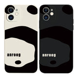 anroog Suitable for Apple 14promax mobile phone case new iPhone 13 couple models 12mini funny 11pro cartoon silicone men and women high-end anti-fall mobile phone case