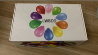 LWBDD 5 Inch Mixed Color Balloons Inflatable Matte Air Ball 50Pcs Decoration Opening Wedding Birthday Party Party