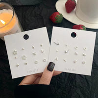 HAUH Earrings Set New Trendy Women's Simple, Small, Exquisite and High-end Earrings