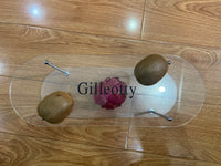 Gilleotty Alec display rack can hold transparent double-layer display racks such as cosmetics, skin care products, handmade products, etc