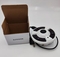 ELPVISION Analog cameras Panoramic Fisheye HD Camera POE Wide Angle Surveillance Camera