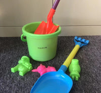 YULOLOB Children's beach toys digging sand shovel and bucket baby play sand tools boys and girls set