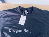 Drogan Bell Graphic T-shirts Cotton Round Neck Short Sleeve Top Simple Letter Printing Design Half Sleeve Breathable T-shirt